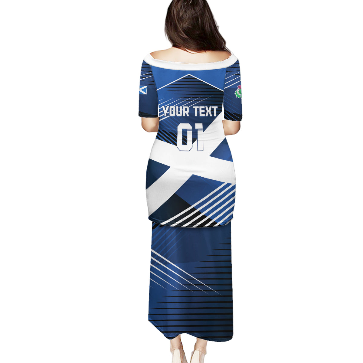 Custom Scotland 2024 Football Family Matching Puletasi and Hawaiian Shirt 2024 Go Champions - Wonder Print Shop
