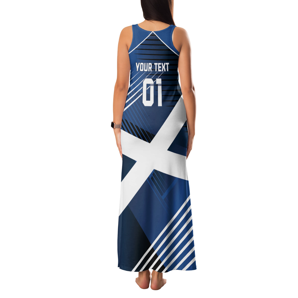 Custom Scotland 2024 Football Family Matching Tank Maxi Dress and Hawaiian Shirt 2024 Go Champions - Wonder Print Shop