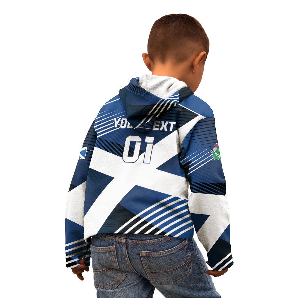 Custom Scotland 2024 Football Kid Hoodie 2024 Go Champions - Wonder Print Shop