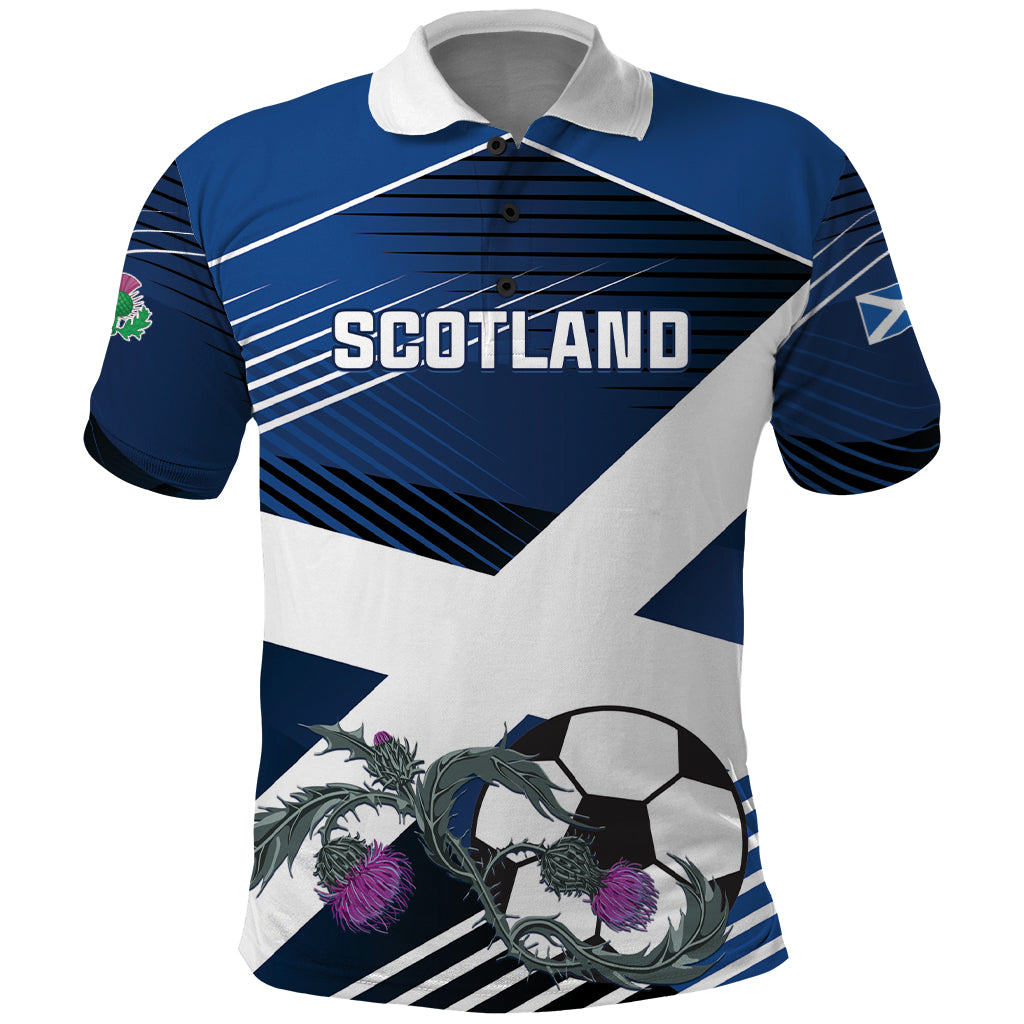 Custom Scotland 2024 Football Polo Shirt 2024 Go Champions
