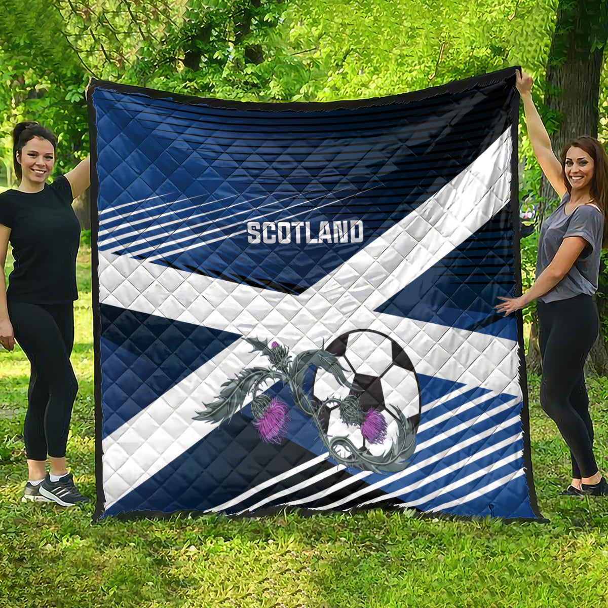 Scotland 2024 Football Quilt 2024 Go Champions - Wonder Print Shop