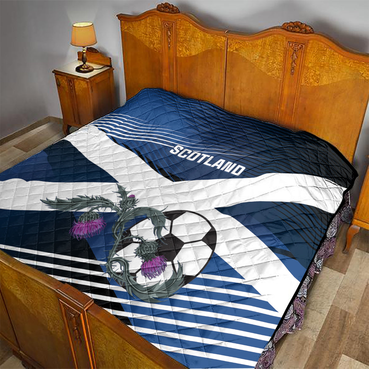 Scotland 2024 Football Quilt 2024 Go Champions - Wonder Print Shop