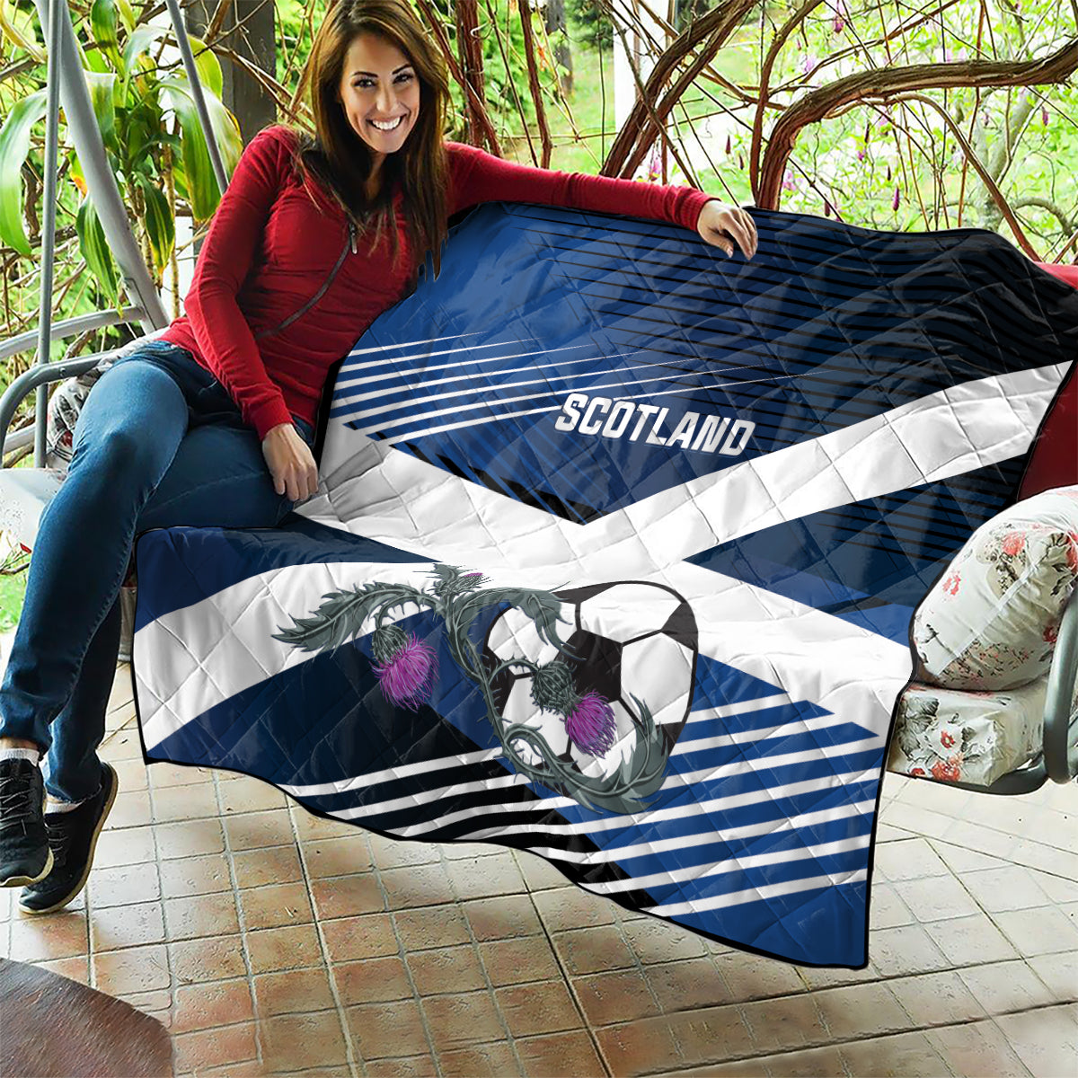 Scotland 2024 Football Quilt 2024 Go Champions - Wonder Print Shop