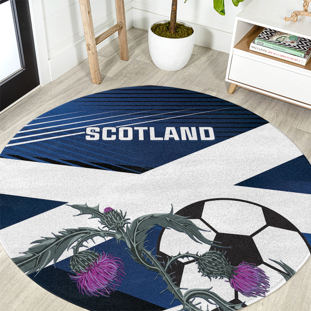 Scotland 2024 Football Round Carpet 2024 Go Champions