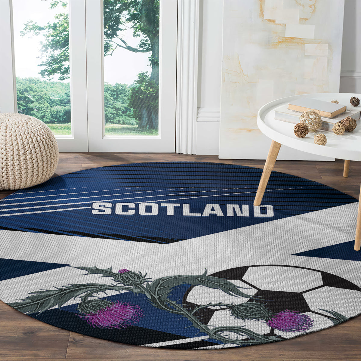 Scotland 2024 Football Round Carpet 2024 Go Champions