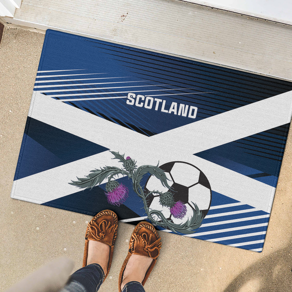 Scotland 2024 Football Rubber Doormat 2024 Go Champions - Wonder Print Shop