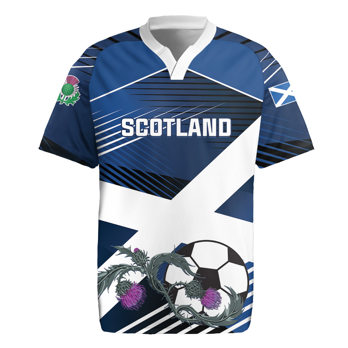 Custom Scotland 2024 Football Rugby Jersey 2024 Go Champions - Wonder Print Shop