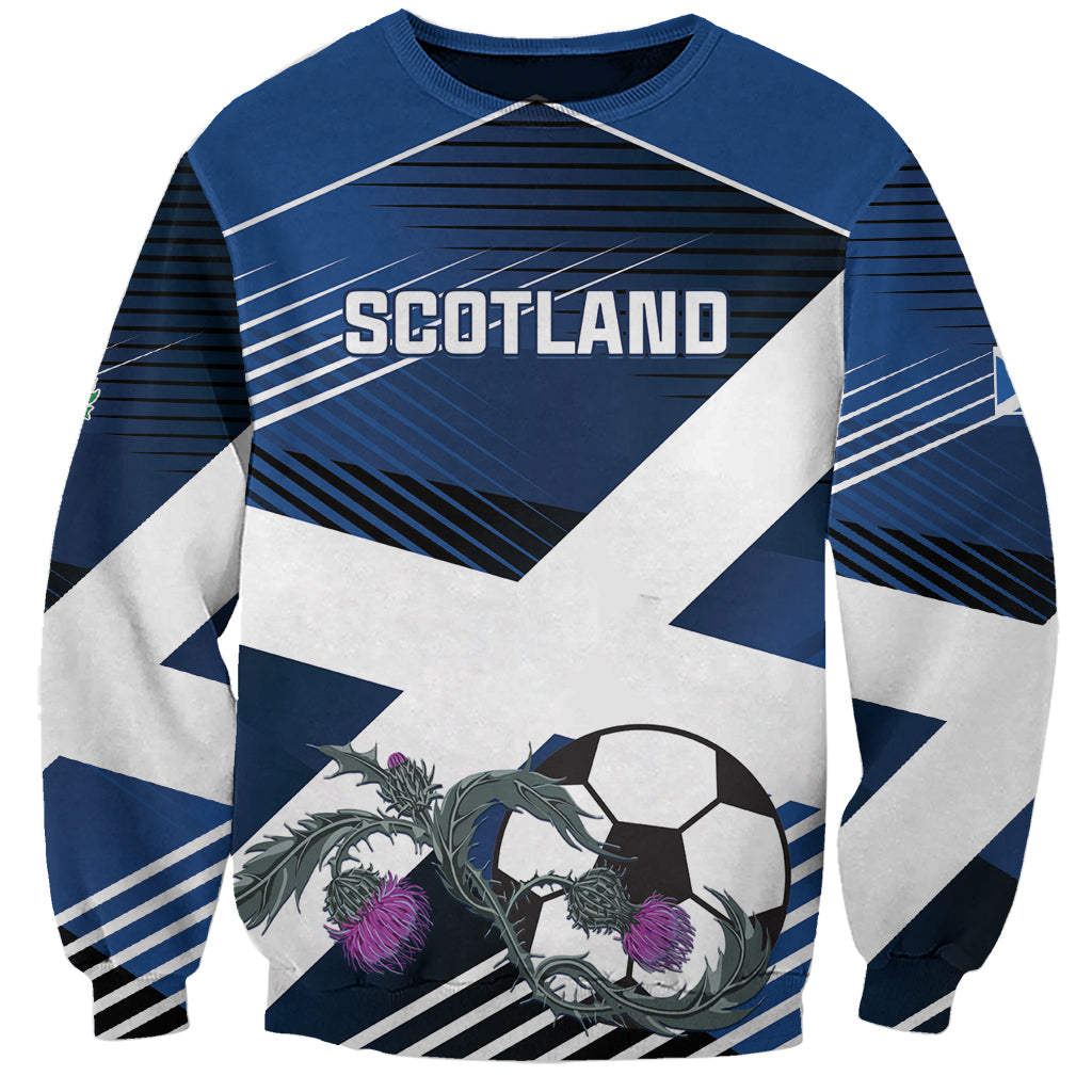 Custom Scotland 2024 Football Sweatshirt 2024 Go Champions - Wonder Print Shop