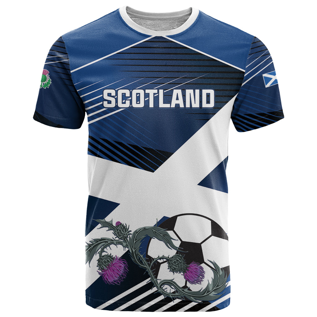 Custom Scotland 2024 Football T Shirt 2024 Go Champions - Wonder Print Shop