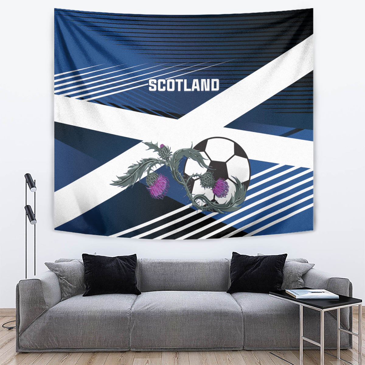 Scotland 2024 Football Tapestry 2024 Go Champions - Wonder Print Shop
