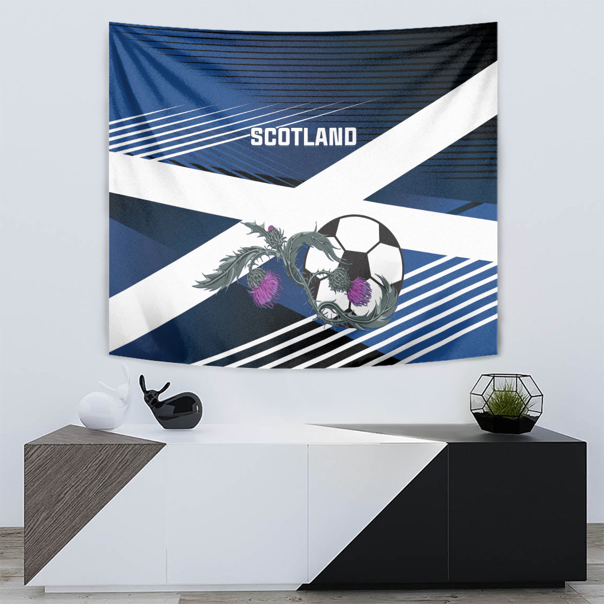 Scotland 2024 Football Tapestry 2024 Go Champions - Wonder Print Shop