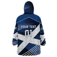 Custom Scotland 2024 Football Wearable Blanket Hoodie 2024 Go Champions - Wonder Print Shop