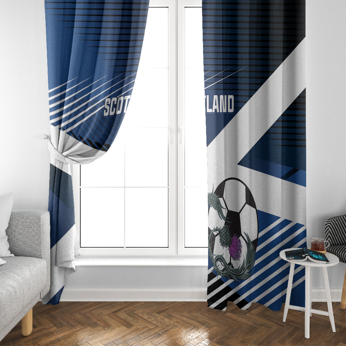 Scotland 2024 Football Window Curtain 2024 Go Champions - Wonder Print Shop