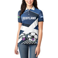 Custom Scotland 2024 Football Women Polo Shirt 2024 Go Champions - Wonder Print Shop