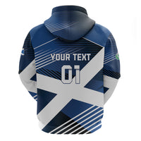 Custom Scotland 2024 Football Zip Hoodie 2024 Go Champions - Wonder Print Shop