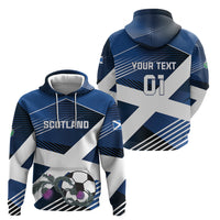 Custom Scotland 2024 Football Zip Hoodie 2024 Go Champions - Wonder Print Shop