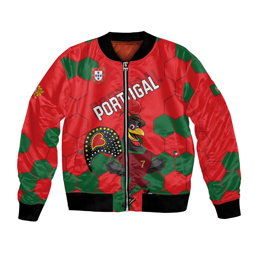 Custom Portugal 2024 Football Bomber Jacket 2024 Go Champions - Wonder Print Shop