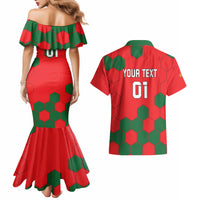 Custom Portugal 2024 Football Couples Matching Mermaid Dress and Hawaiian Shirt 2024 Go Champions - Wonder Print Shop