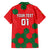 Custom Portugal 2024 Football Family Matching Off The Shoulder Long Sleeve Dress and Hawaiian Shirt 2024 Go Champions - Wonder Print Shop
