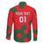 Custom Portugal 2024 Football Family Matching Off The Shoulder Long Sleeve Dress and Hawaiian Shirt 2024 Go Champions - Wonder Print Shop