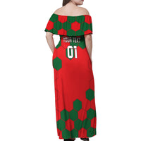 Custom Portugal 2024 Football Family Matching Off Shoulder Maxi Dress and Hawaiian Shirt 2024 Go Champions - Wonder Print Shop