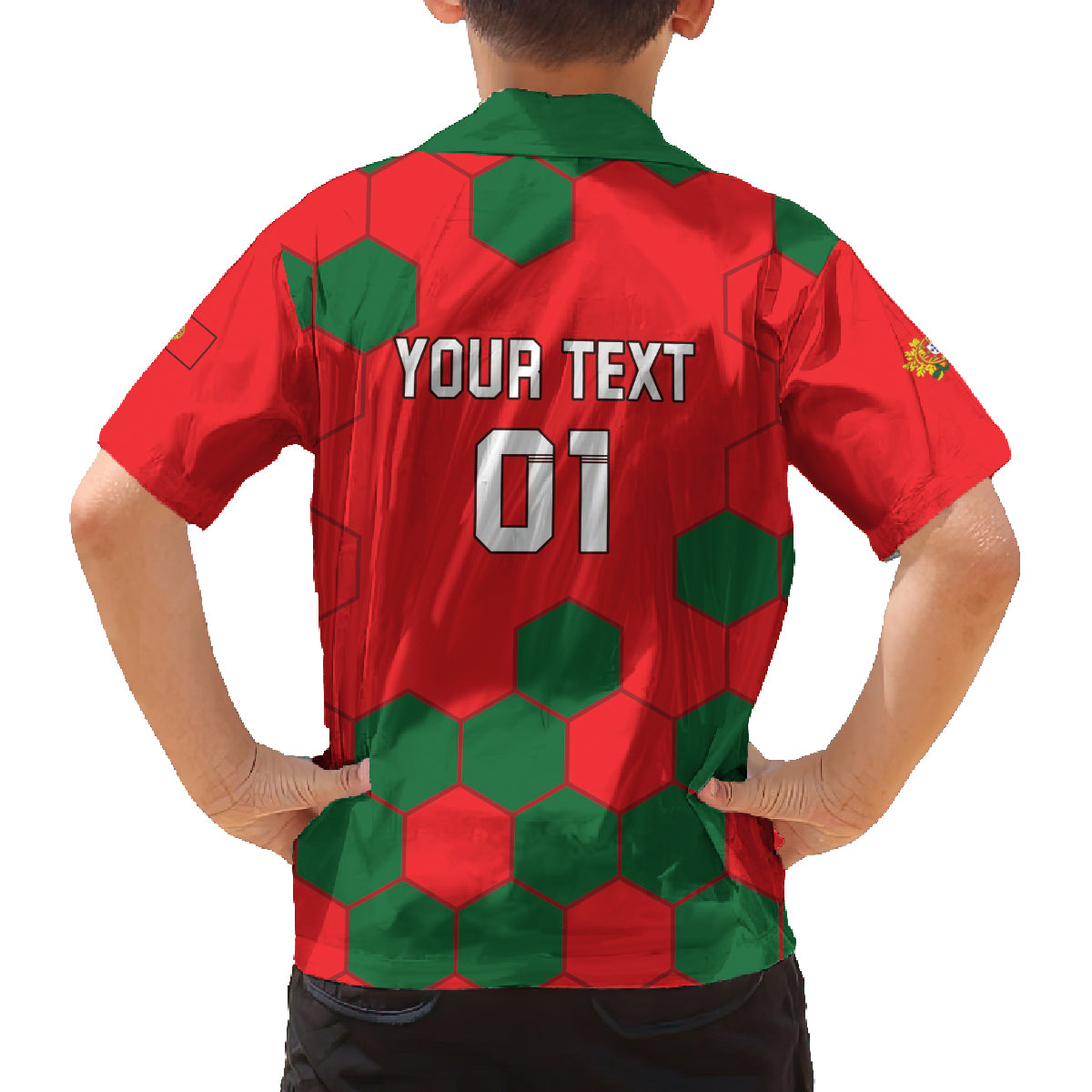 Custom Portugal 2024 Football Family Matching Puletasi and Hawaiian Shirt 2024 Go Champions - Wonder Print Shop