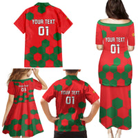Custom Portugal 2024 Football Family Matching Puletasi and Hawaiian Shirt 2024 Go Champions - Wonder Print Shop