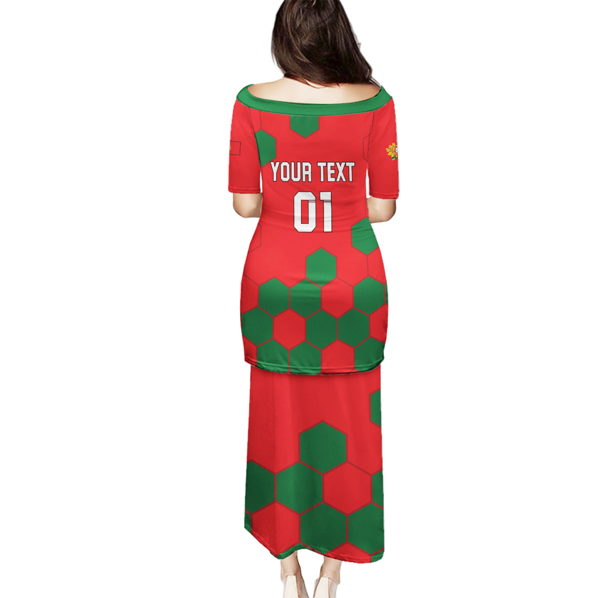 Custom Portugal 2024 Football Family Matching Puletasi and Hawaiian Shirt 2024 Go Champions - Wonder Print Shop