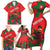 Custom Portugal 2024 Football Family Matching Short Sleeve Bodycon Dress and Hawaiian Shirt 2024 Go Champions - Wonder Print Shop