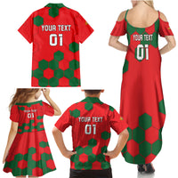 Custom Portugal 2024 Football Family Matching Summer Maxi Dress and Hawaiian Shirt 2024 Go Champions - Wonder Print Shop