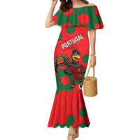 Custom Portugal 2024 Football Mermaid Dress 2024 Go Champions - Wonder Print Shop