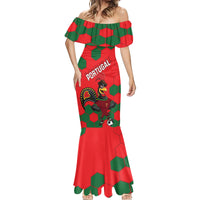 Custom Portugal 2024 Football Mermaid Dress 2024 Go Champions - Wonder Print Shop