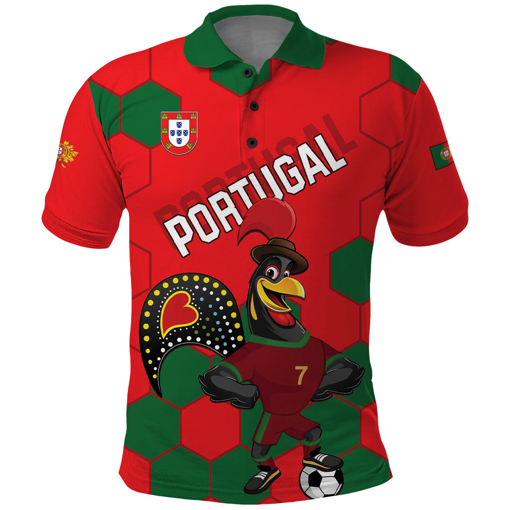 Custom Portugal 2024 Football Polo Shirt 2024 Go Champions