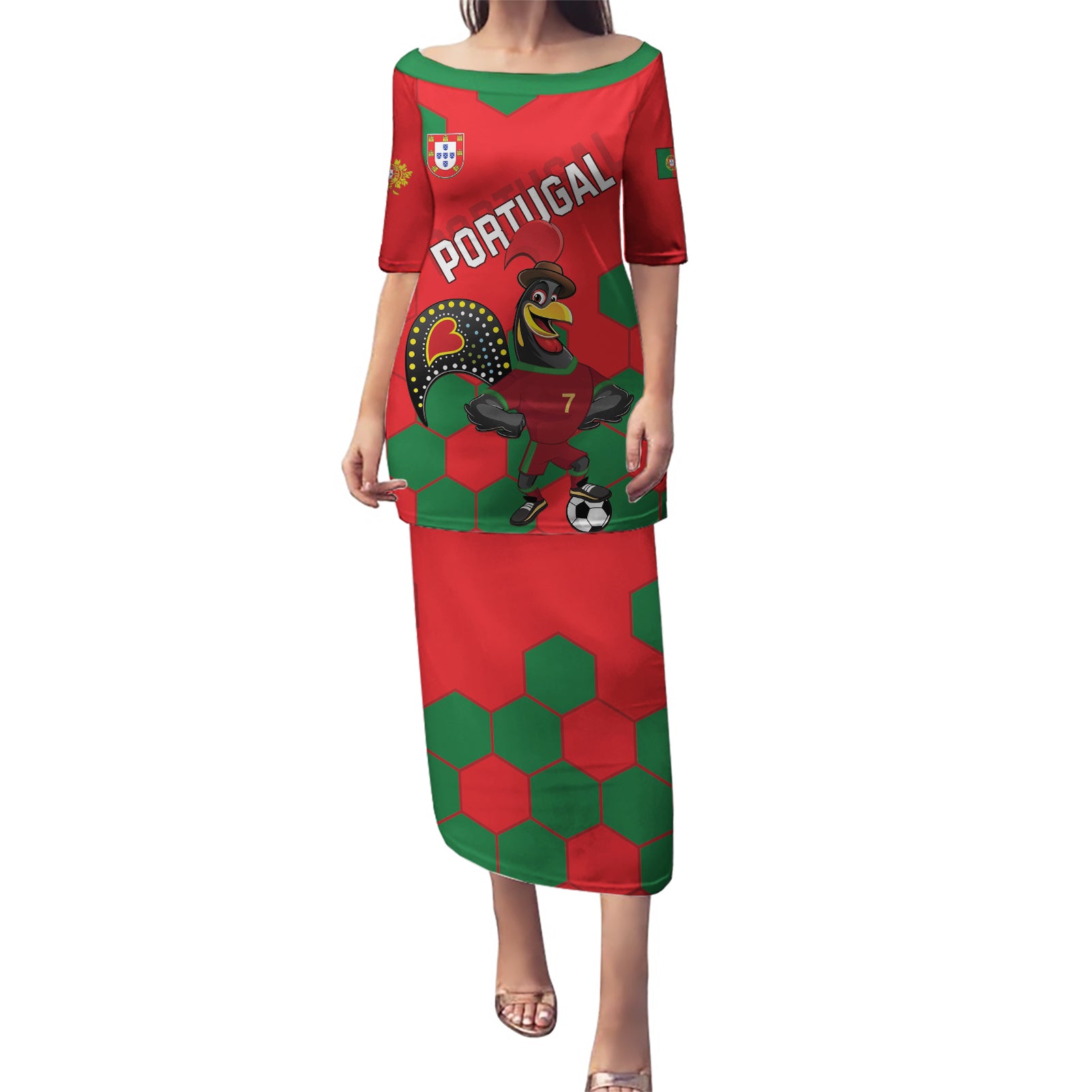 Custom Portugal 2024 Football Puletasi 2024 Go Champions - Wonder Print Shop