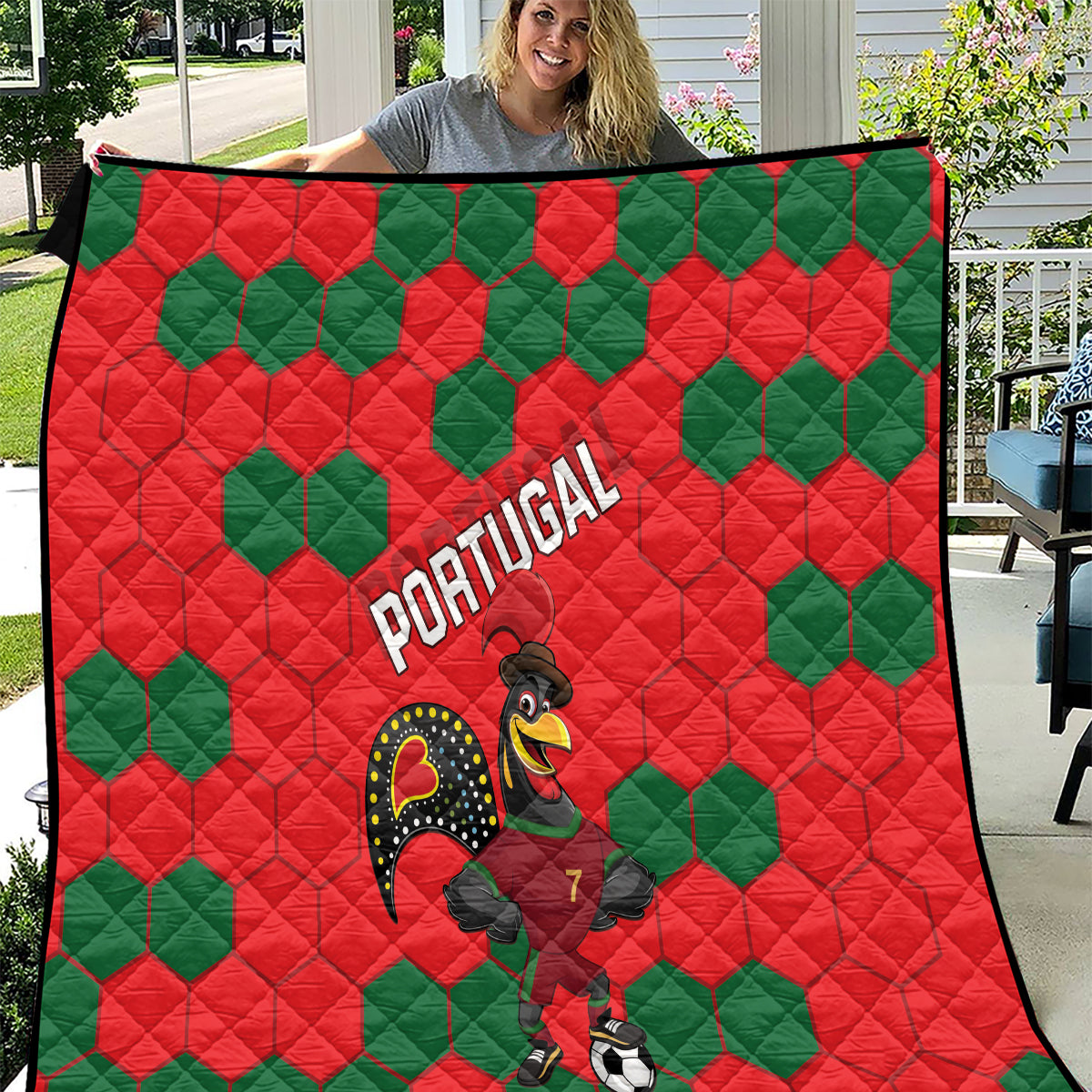 Portugal 2024 Football Quilt 2024 Go Champions - Wonder Print Shop