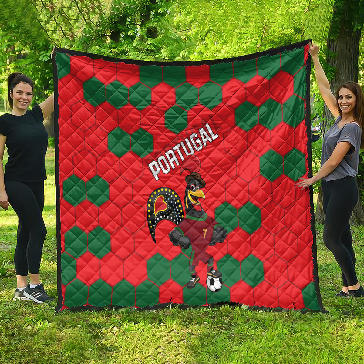 Portugal 2024 Football Quilt 2024 Go Champions - Wonder Print Shop