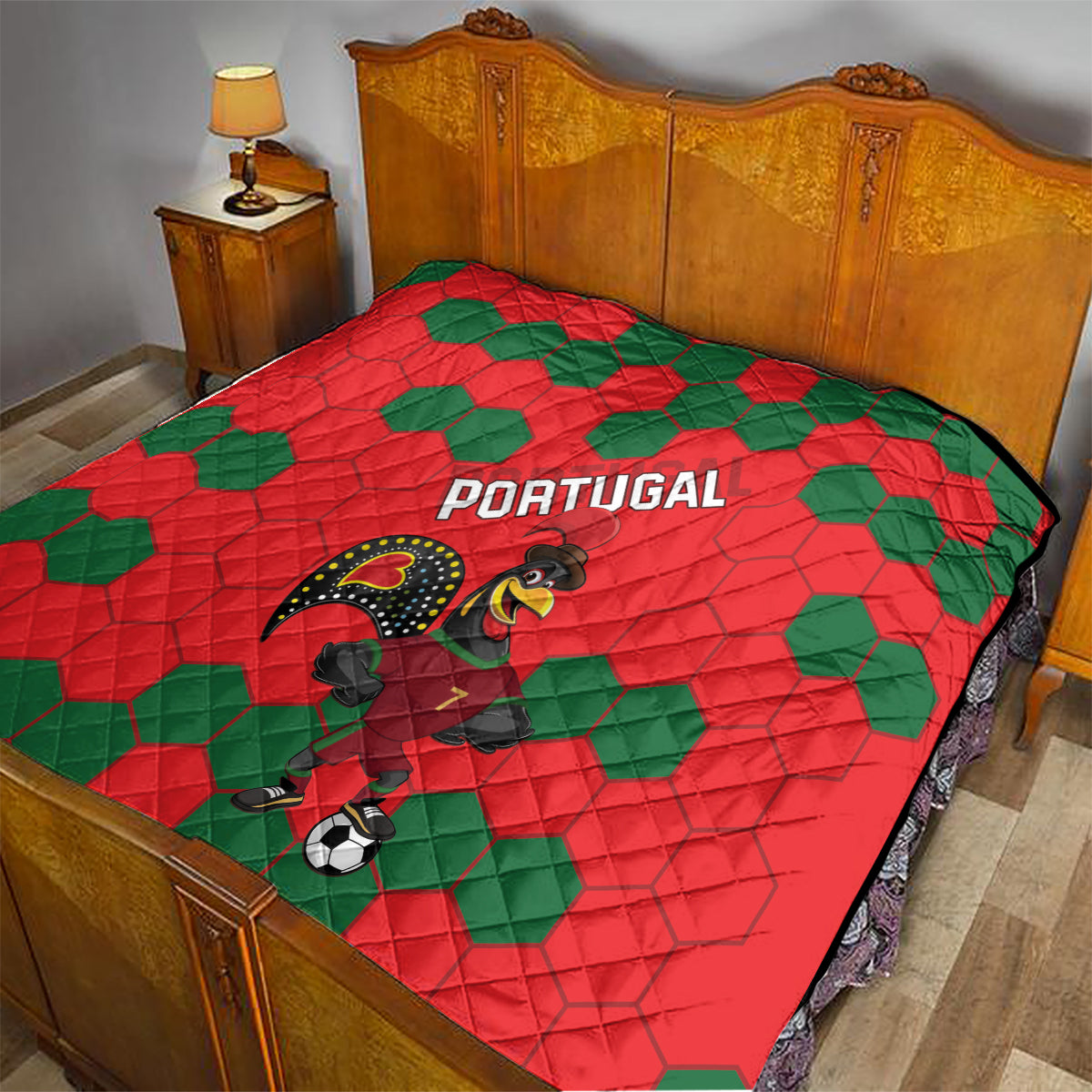 Portugal 2024 Football Quilt 2024 Go Champions - Wonder Print Shop