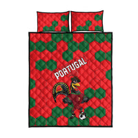 Portugal 2024 Football Quilt Bed Set 2024 Go Champions - Wonder Print Shop