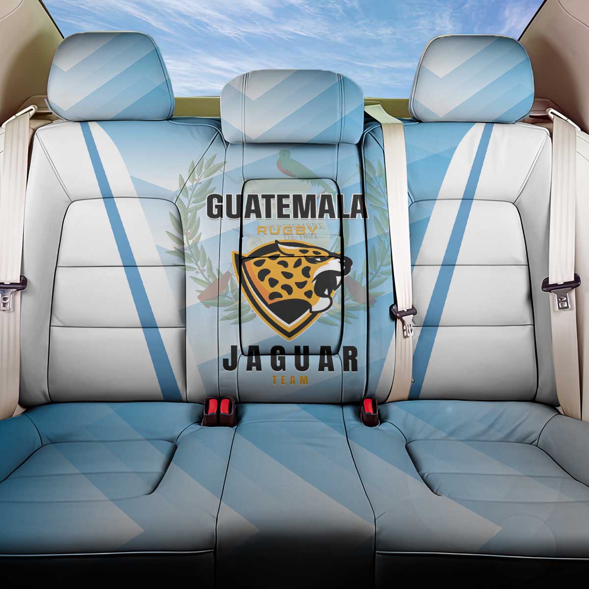 Rugby Guatemala Back Car Seat Cover Jaguares Go Champions
