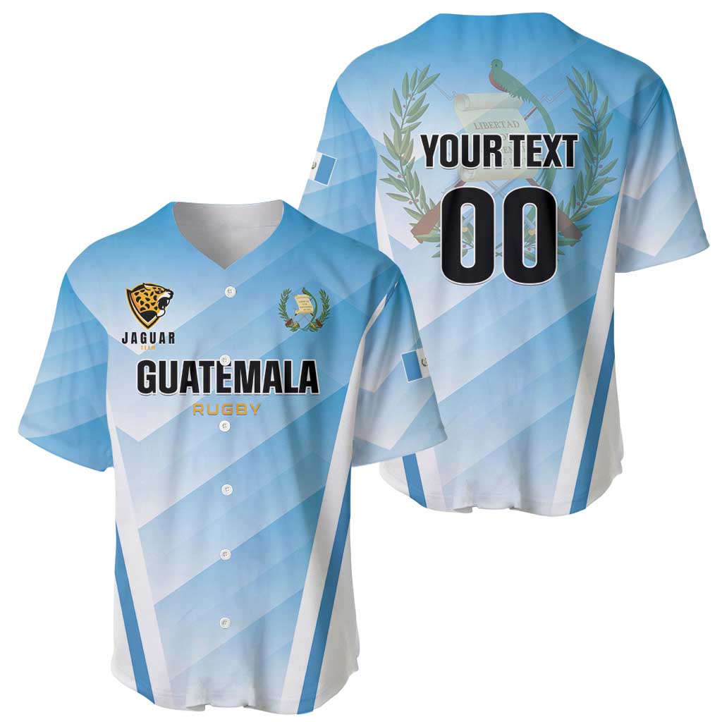 Custom Rugby Guatemala Baseball Jersey Jaguares Go Champions