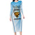 Custom Rugby Guatemala Family Matching Long Sleeve Bodycon Dress and Hawaiian Shirt Jaguares Go Champions