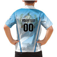 Custom Rugby Guatemala Family Matching Mermaid Dress and Hawaiian Shirt Jaguares Go Champions