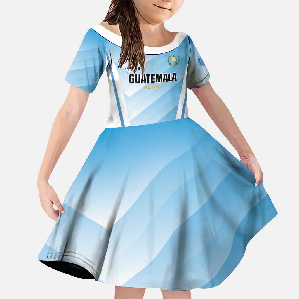 Custom Rugby Guatemala Family Matching Mermaid Dress and Hawaiian Shirt Jaguares Go Champions