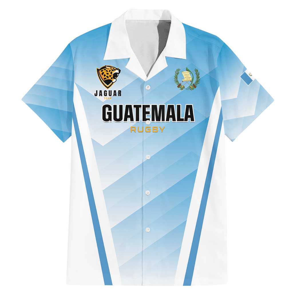 Custom Rugby Guatemala Family Matching Mermaid Dress and Hawaiian Shirt Jaguares Go Champions