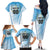 Custom Rugby Guatemala Family Matching Off The Shoulder Long Sleeve Dress and Hawaiian Shirt Jaguares Go Champions