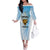 Custom Rugby Guatemala Family Matching Off The Shoulder Long Sleeve Dress and Hawaiian Shirt Jaguares Go Champions