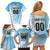 Custom Rugby Guatemala Family Matching Off Shoulder Short Dress and Hawaiian Shirt Jaguares Go Champions