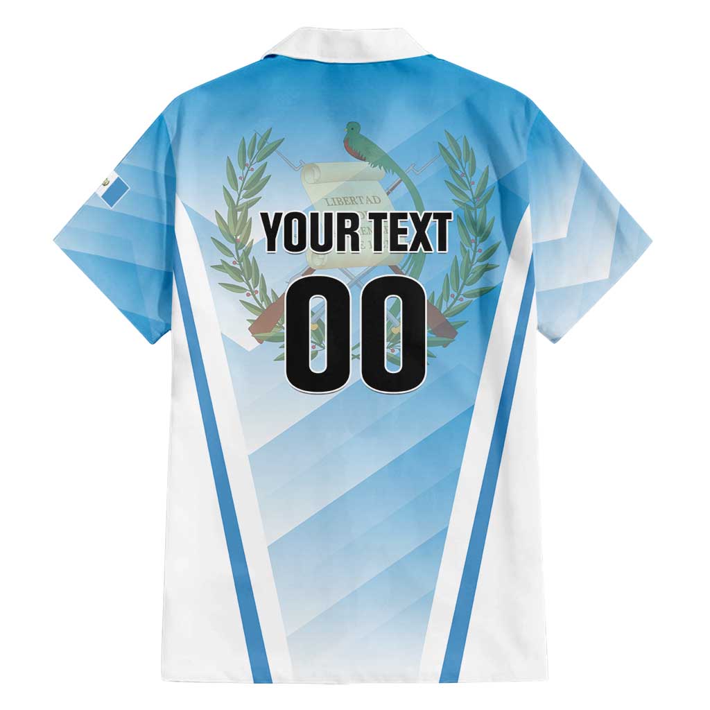 Custom Rugby Guatemala Family Matching Off Shoulder Short Dress and Hawaiian Shirt Jaguares Go Champions
