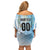 Custom Rugby Guatemala Family Matching Off Shoulder Short Dress and Hawaiian Shirt Jaguares Go Champions
