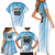 Custom Rugby Guatemala Family Matching Short Sleeve Bodycon Dress and Hawaiian Shirt Jaguares Go Champions